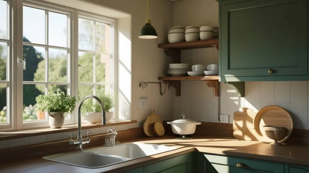 Open concept kitchen